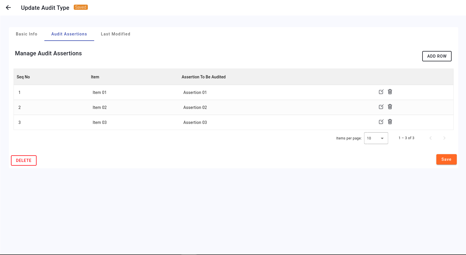 Update Audit Type 2